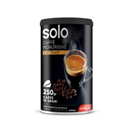 SOLO - Caffè Monorigine Vietnam, Caffè in Grani Tostati, 250 g, 100% Robusta Naturale