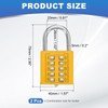 MECCANIXITY Combination Padlock, 10-Digit Push Button Padlock 5-Position Locking Mechanism