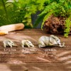 OVKGL Three Elephants Resin Garden Ornaments Elephant Elephant Small Elephant