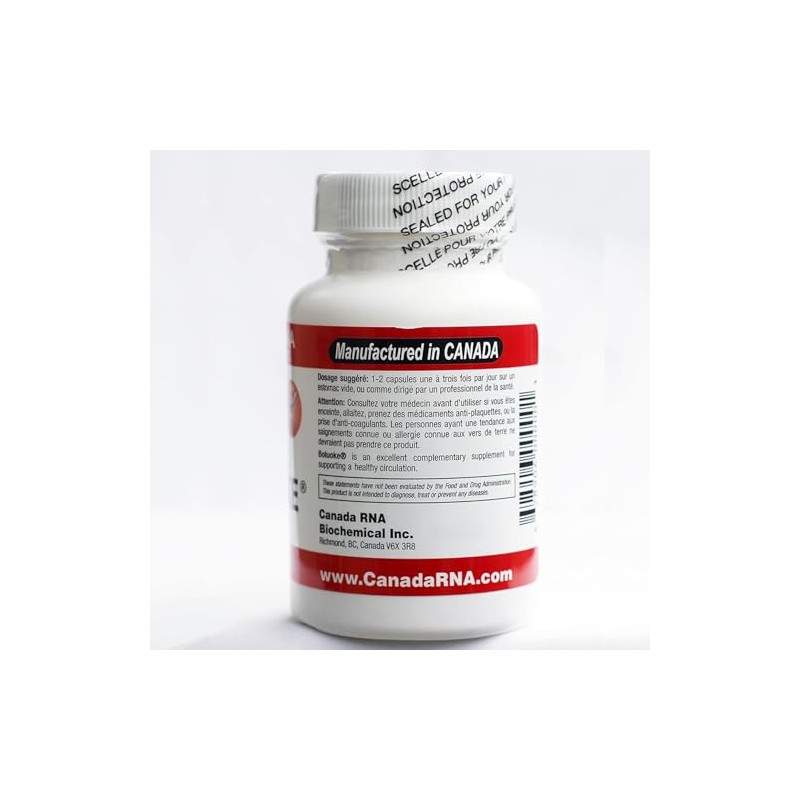 lekullna Canada RNA Boluoke(Lumbrokinase) for Circulatory Health 60 Capsules