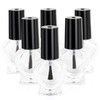 TRIXES 6x Empty Heart Shaped Nail Varnish Bottles