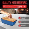 Nonstick Loaf Pan Set Pack of 1, Carbon Steel 11"