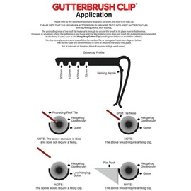 Hedgehog Gutter Clips Pack of 20, Keeps Gutter Brush in Place