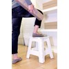 Kikkerland Rhino Tall Folding Step Stool, White