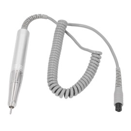 Nail Drill Handpiece Replacement,Adjustable High Speed Quiet Replacement Handle,Nail Drills Handle Machine,for Nail Polishing Machine (Silver)