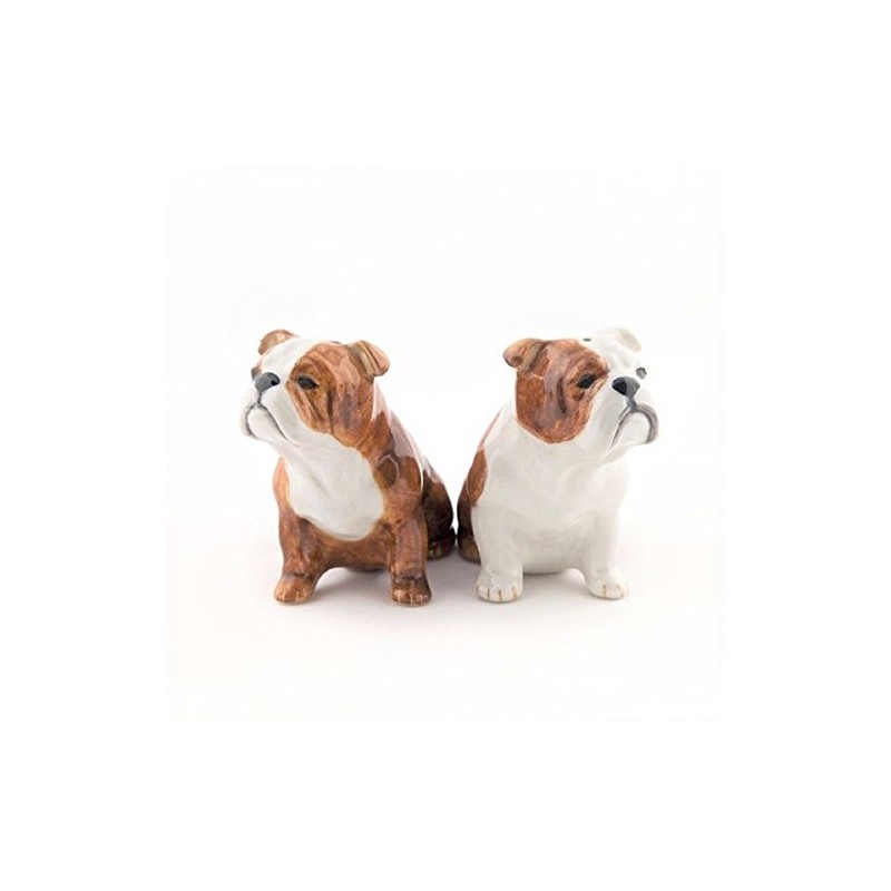 Quail Ceramic English Bull Dog Salt & Pepper Pots