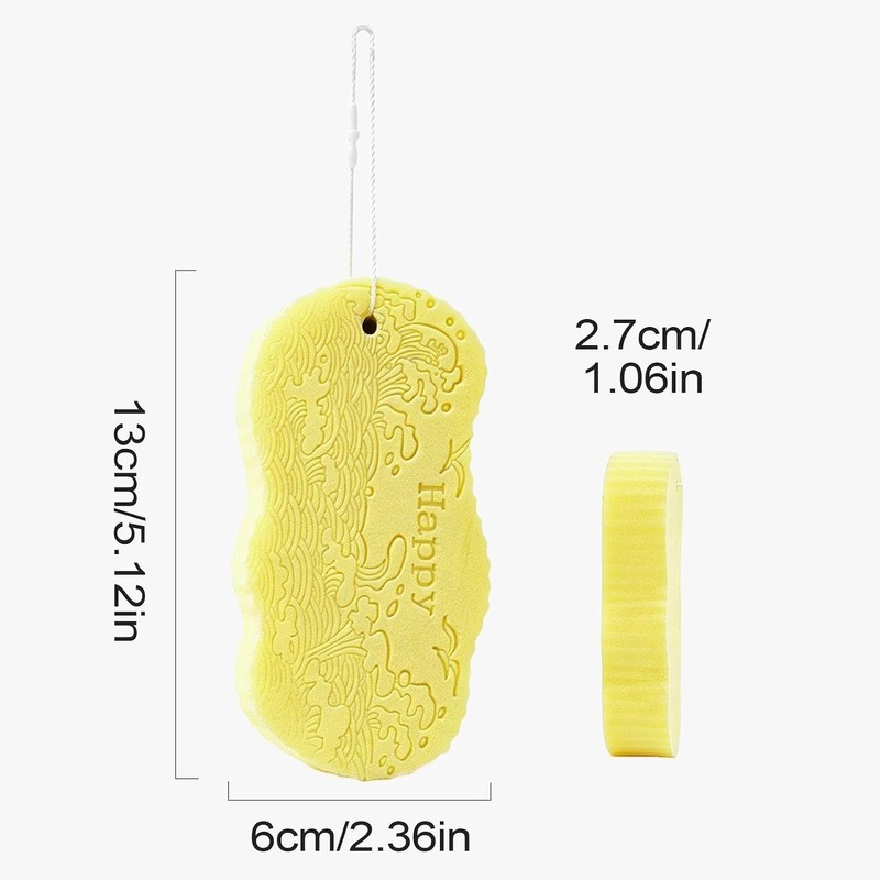 Esponja de Baño Reutilizable para Limpieza Profunda y Cuidado de