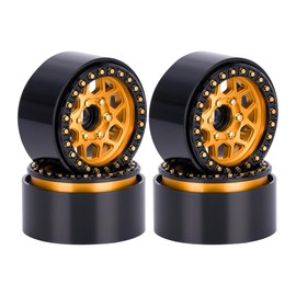 4pcs CNC Aluminum 1.9 Beadlock Wheel Hub Rim for 1/10 RC Crawler Car SCX10 RC4WD D90 TRX4 Capra VS4-10 CC01 LCG Tires Upgrades