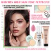 Color Changing Foundation Set,Full Coverage Foundation Liquid Foundation Makeup Gift