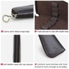 CONTACTS Full Grain Leather Manicre Set Case Travel Nail Clipper