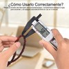 Sendowtek Calibrador Digital Electrónica Calibrador de Pantalla Vernier Digital Inoxidable