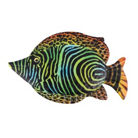 Zerodeko Metal Fish Art Wall Decor Creative Iron Hanging Decoration for Home Garden and Shops Whimsical Ocean Style Sculpture for Indoor and Outdoor Use