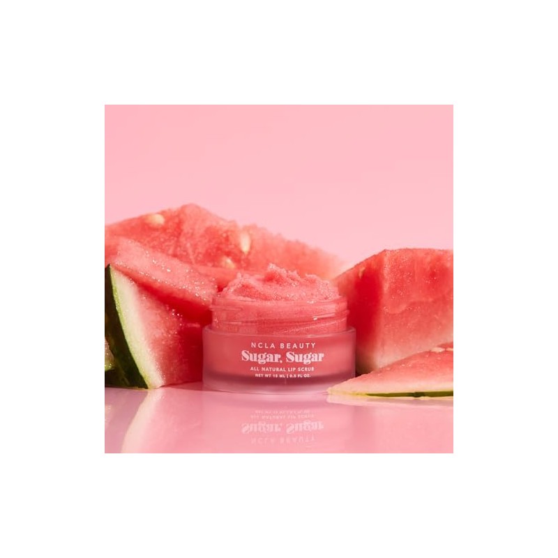 NCLA BEAUTY Azúcar, Azúcar Vegano Exfoliante Labial para Labios Secos