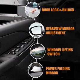 Front Driver Side Master Power Window Switch FIT 2003-2007 Chevy Silverado GMC Sierra with Folding Mirror Control Replace 15883322 920-024 DWS248