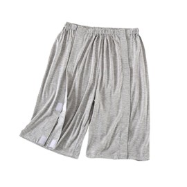 DURASIKO Front Bedridden Patient Clothing,Patient Shorts,Tear Away Shorts,Soft Cotton Material,Hospital Pants for Home Care/Post Surgery/Dialysis/Elderly/Fracture/Disability/Rehab