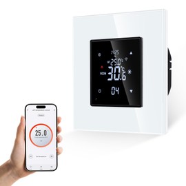 JIMEIDA Smart Thermostat Heating White Floor Heating Chamber with Alexa Echo, Google Assistant Constant Temperature Chamber for Electric Heating and Heating Temperature Control