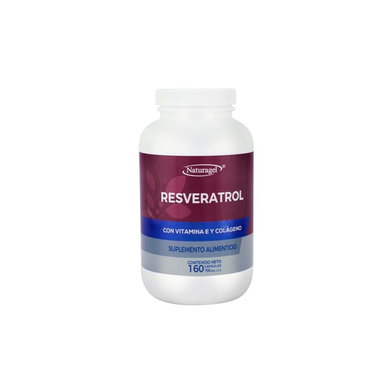 Resveratrol Vitamina Colageno Hidrolizado Capsulas Softgels 700 Suplemento Antioxidante Naturagel