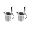 2 Piece Thermal Insulated Gravy Sauce Boat Pot Serving Jug