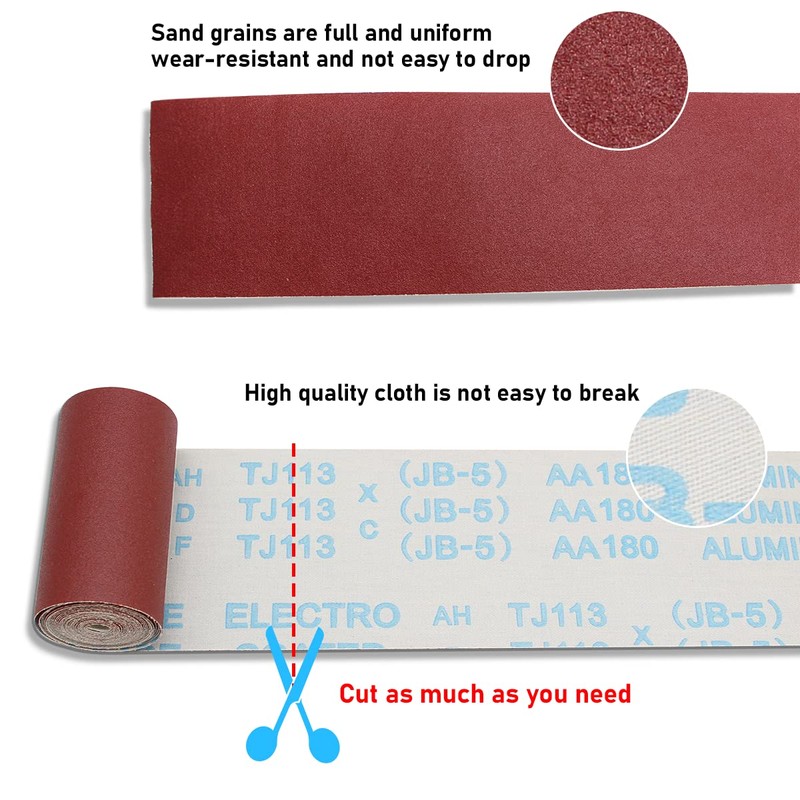 SenmaiTools 3 m x 93mm Sandpaper Roll, Ideal for Sanding