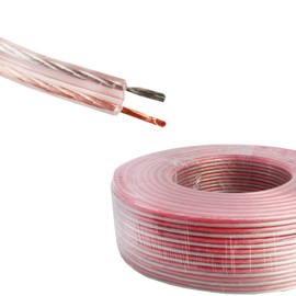 Speaker Wire OFC Oxygen-Free Copper Audio Cable 10 12 14 16 18 AWG Low Signal Loss for Car/Home Audio Sound Equipment (18 AWG - 6M)