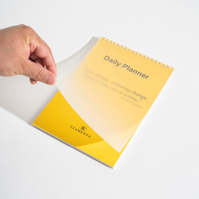 Daily Planner Notebook, To Do List Notepad, Spiral Notebook, Undated-52