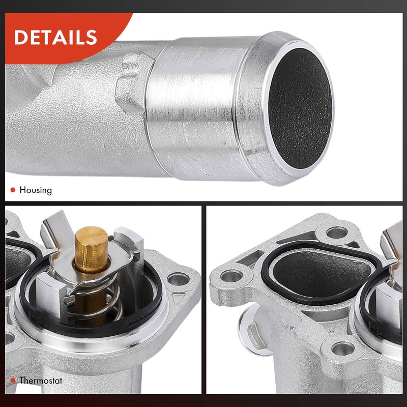 A-Premium Engine Coolant Thermostat Housing Assembly Compatible with Ford Fusion