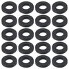 Briny River 100 Pcs Black Tension Rod Washers Replacement Part