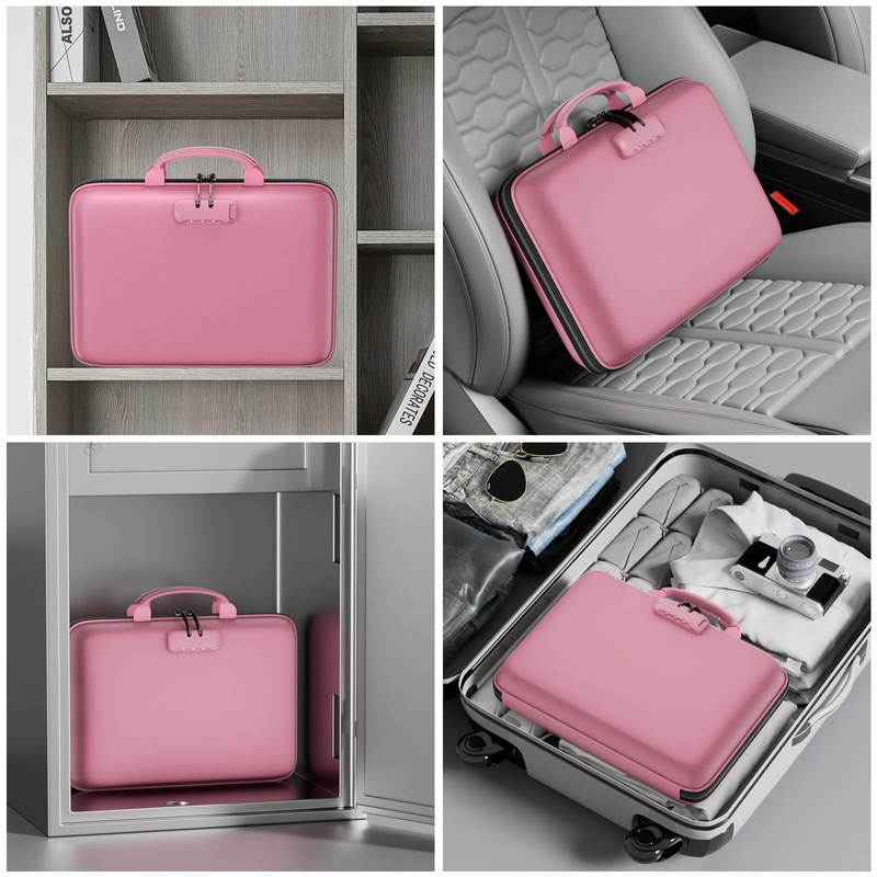 DocSafe Fireproof File Organizer with Lock, Hard-Shell Case Fireproof Document