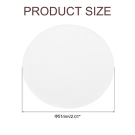 QUARKZMAN Pack of 600 Coffee Filters, 51 mm Disposable Round Paper Filters in White for Home and Office Use for Pour Over and Drip Coffee Machines