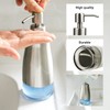 AUMIO Dish Soap Dispenser with Stickers, Stainless Steel Body &