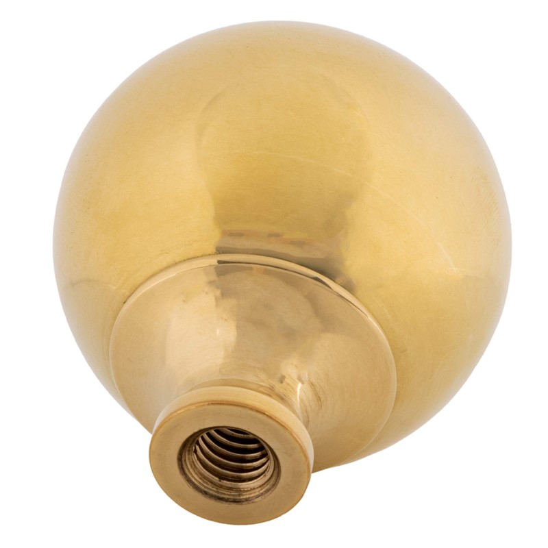 Polished Brass Ball Bed Post Finials | Diameter: 1 3/4"