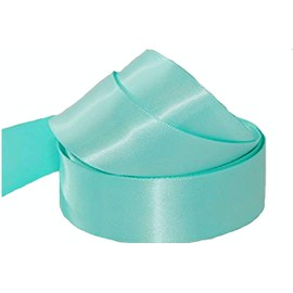 Satin Ribbon - 50mm Wide - 3 Meters - Many Colours - Buy 3 & Get 1 Free (Mint Green)