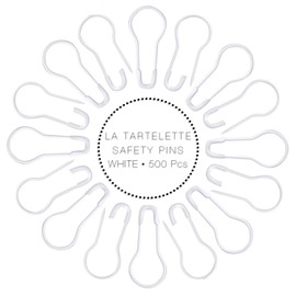 La Tartelette 500 Pcs 0.8" Safety Pins/Metal Gourd Pins - DIY Home Accessories (White)