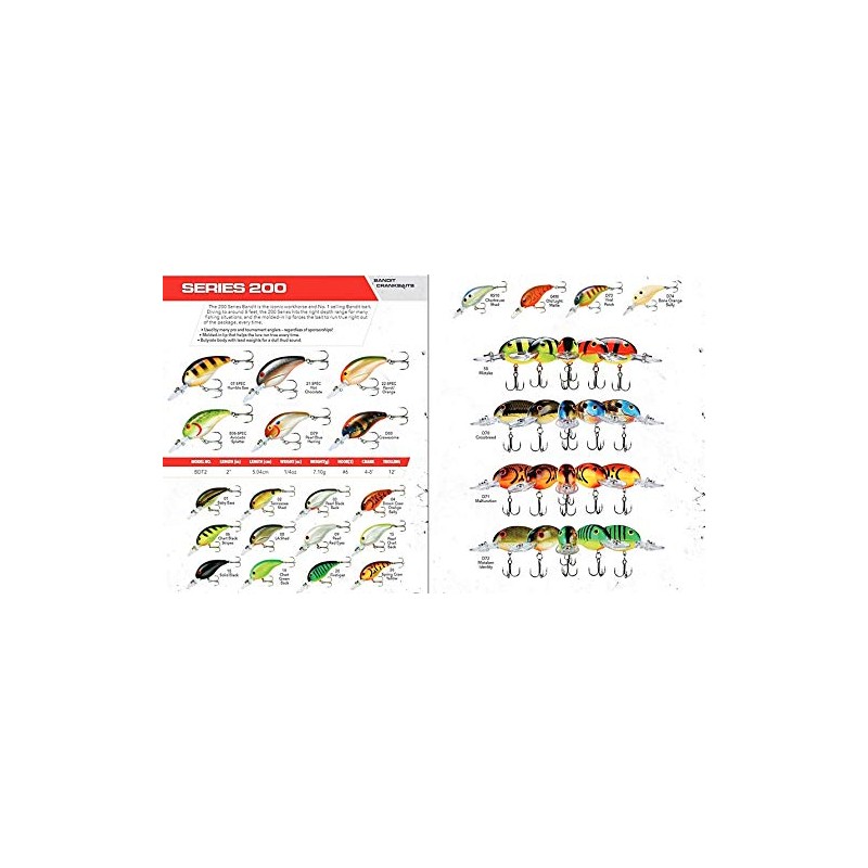 Bandit Crank 200-Series 2-Inch Mistake 4 to 8-Feet Deep Bait