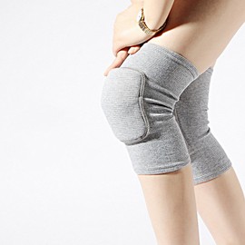 yazi- Knee Pads, Knee Support, Knee Protector, Cotton, Breathable, Elastic Material, Injury Prevention, Joint Ligament Protection, For Outdoor Activities, Sports, Work, Knee Puts, Both Knee Sets (M, Gray)