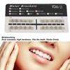 Teeth Edgewise Brackets 0.022in Slot 345 Hooks Rustproof Mini Metal