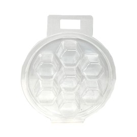 LiveMoor Wax Melt Clamshells/Packaging - Packs of 10 (7 Segment Hexagon Clamshell (LM-003))