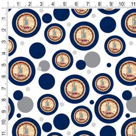 GRAPHICS & MORE Rustic Virginia State Flag Distressed USA Gift Wrap Wrapping Paper Roll