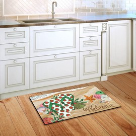 Briarwood Lane Coastal Christmas Nautical Doormat Beach Indoor Outdoor 30" x 18"