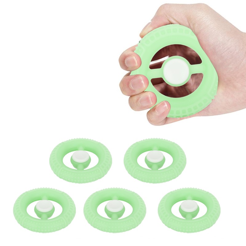 5PCS Rotating Spinning Round Grip Ring Tyre Shape Rotating Spinning