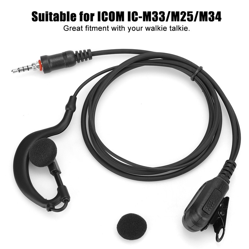 Ear Hook Earphone Earpiece Waterproof Two Way Radio Headset for