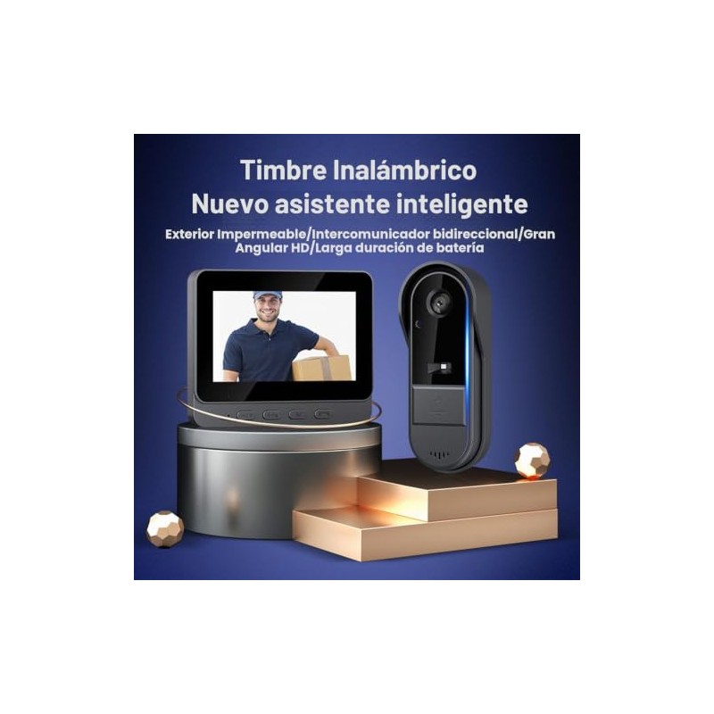 Tangxi Timbre con Video, Timbre con Visi?n Nocturna con Pantalla