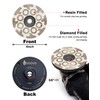 Casaverde Tools 4" Flat Resin Diamond Cup Wheels，Diamond Cup Wheels