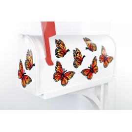 Butterfly Mailbox Magnet Partial Cover Monarch Butterfly Set of 6 or Set of 2 Muti Use - Monarchs Set of 6