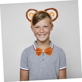 PACKOVE Monkey Costume Ears Headband Boys and Girls Party Accessory Animal Fancy Dress Props