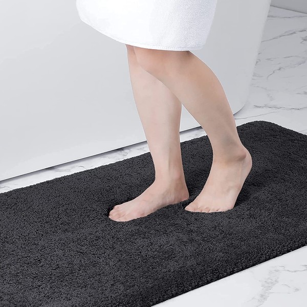 smiry Microfiber Bath Mat 50 x 75 cm, Non-Slip Super