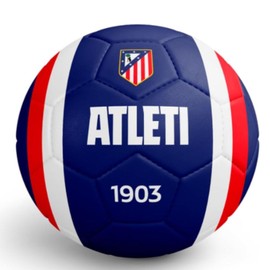 SaoTi Fußball Atlético Madrid, Größe 5, Blau, klassisches Wappen, Fußball mit Wappen 1903