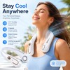 Bladeless Neck Fan for Hands-Free Cooling – 5-Speed USB Rechargeable