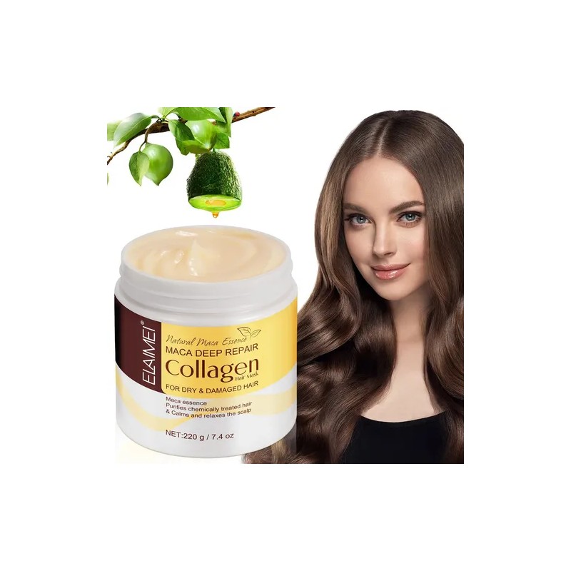 Mascarilla Colágeno Puntas Abiertas Cabello Seco Fortalece