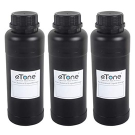 3X 500ml Darkroom Chemical Storage Bottles with Caps Film Photo Developing Processing Equipment (Black)